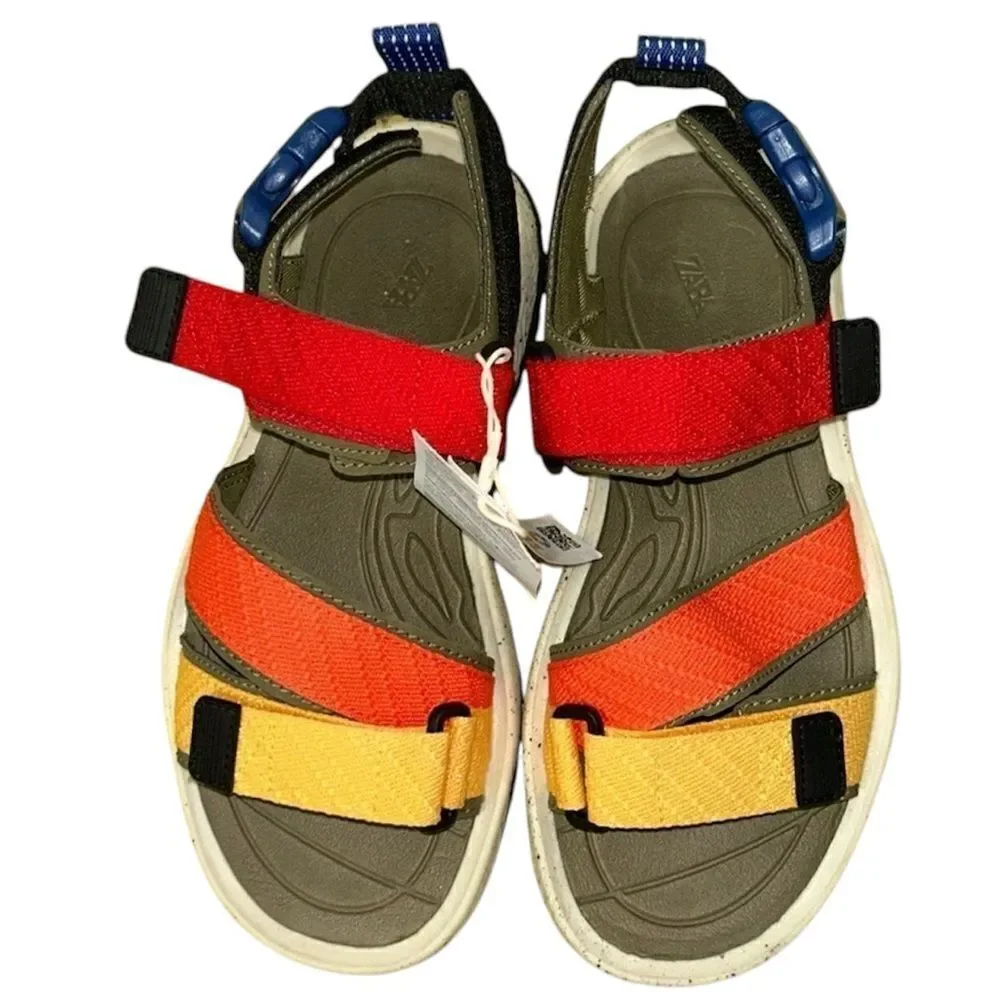 Zara Multicolored Sandals(Size 36/4.5)